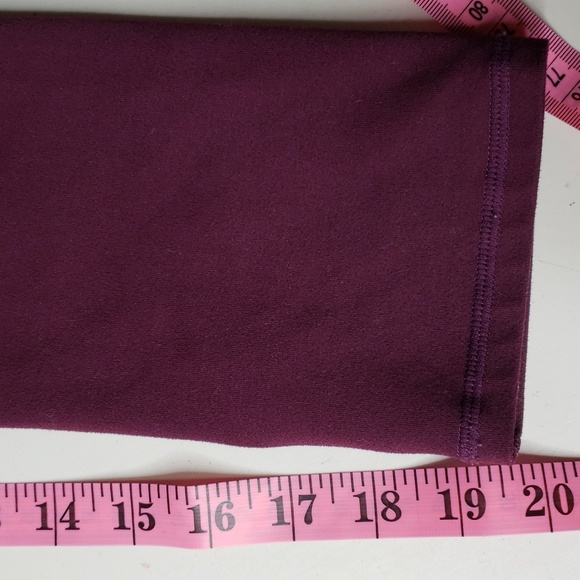 Fabletics Powerhold Cropped Purple High Rise Athletic Leggings Pants Size XS - Picture 11 of 13